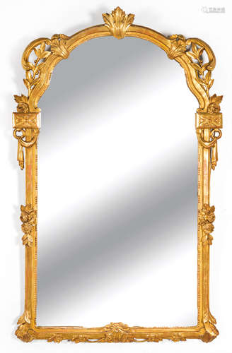 Mirror, Louis XV style. Frame in wood carved and g…