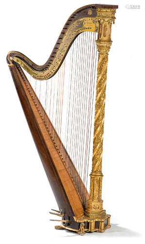 Harp by Sebastian and Pierre Erard with patent num…