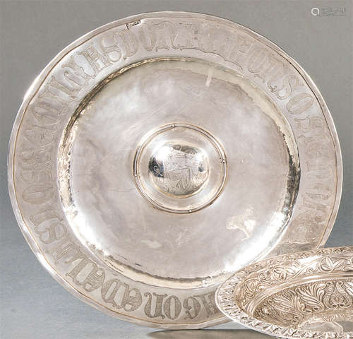 Spanish silver plate punched with illegible goldsm…