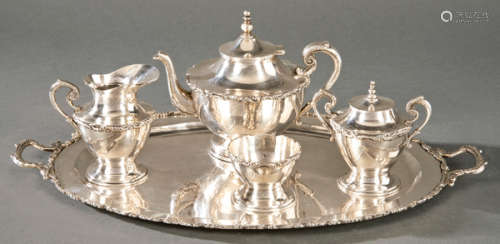 Mexican silver tea set punched Sterling Law by A. …