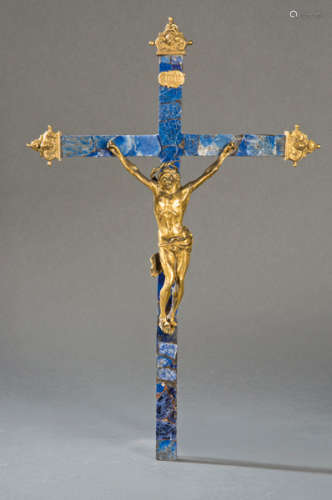Crucified Christ in gilded bronze, Spain or Italy …