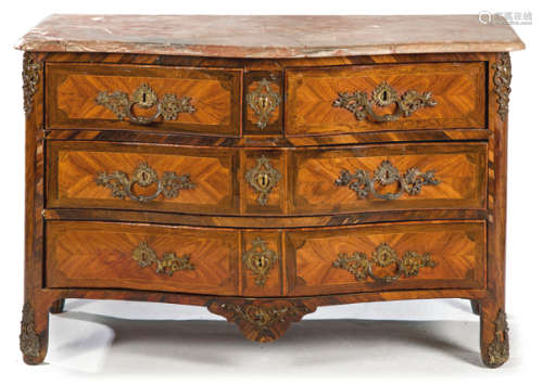 Louis XV chest of drawers in rosewood with hardwar…