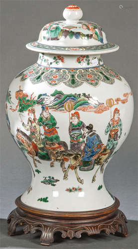 Chinese porcelain tibor with enamels from the Gree…