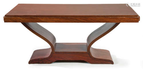 Art deco dining table, in rosewood