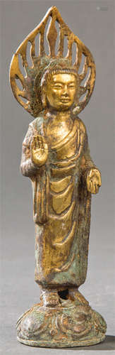 Buddha in gilt bronze, China Northern Qi Dynasty (…