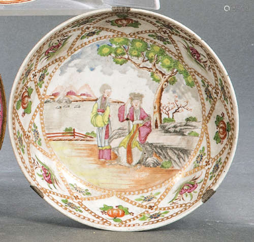 Cantonese dish of Chinese porcelain with polychrom…