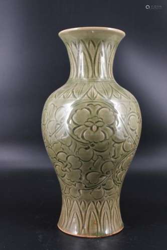 Qing Porcelain Floral Vase