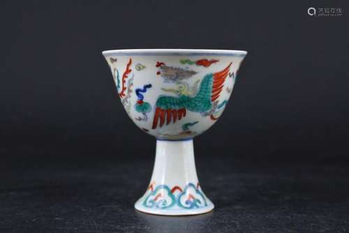 Ming Porcelain DouCai Cup