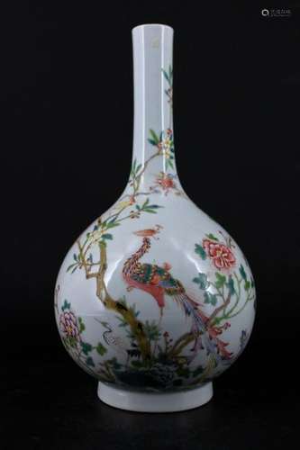 Qing Porcelain Famille Rose Vase