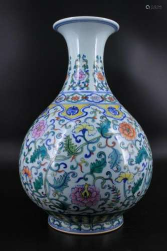 Qing Porcelain DouCai Vase