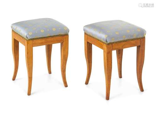 A Pair of Empire Style Footstools