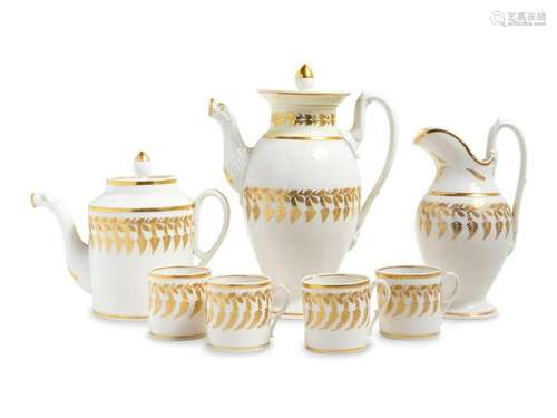 A Paris Porcelain Tea Service