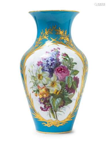 A Sevres Style Porcelain Vase