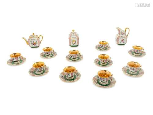 A Limoges Porcelain Tea Service