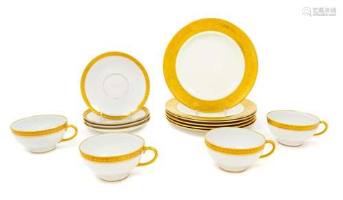 A Limoges Porcelain Partial Dessert Service