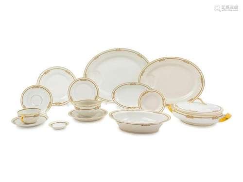 A Limoges Porcelain Dinnerware Service