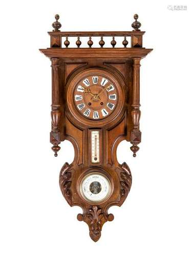 A French Walnut Bracket Clock