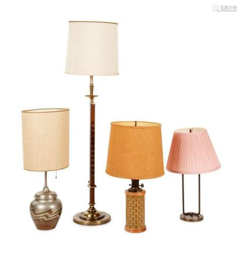 A Group of Four Lamps