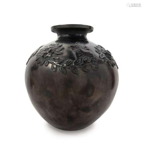 A Blackware Pottery Vase