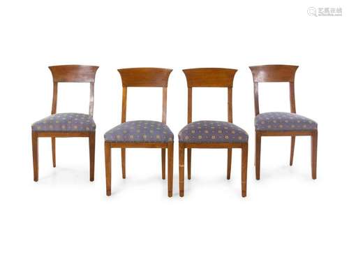 A Set of Four Biedermeier Chairs