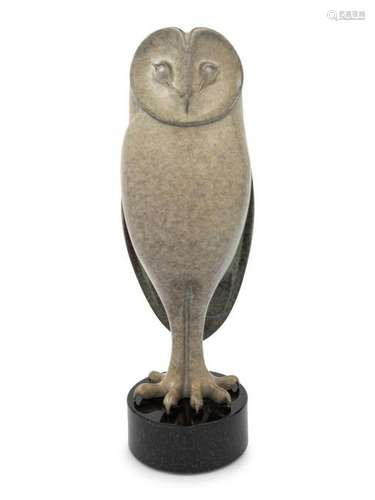 A Bronze Burt Brent Owl Sculpture