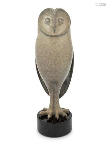 A Bronze Burt Brent Owl Sculpture