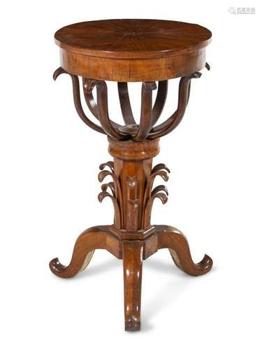 A Continental Mahogany Pedestal Table