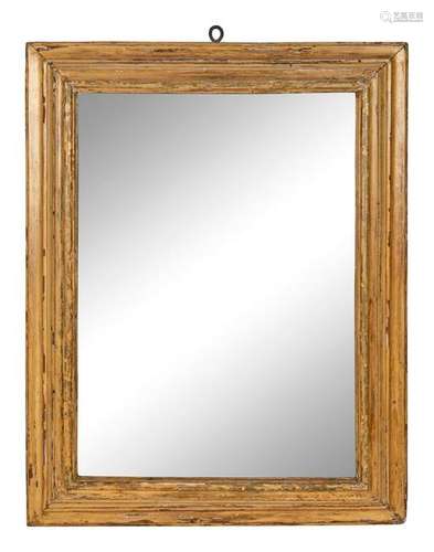 A Continental Painted Mirror