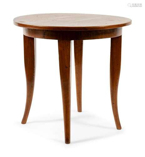 A Continental Mahogany Side Table