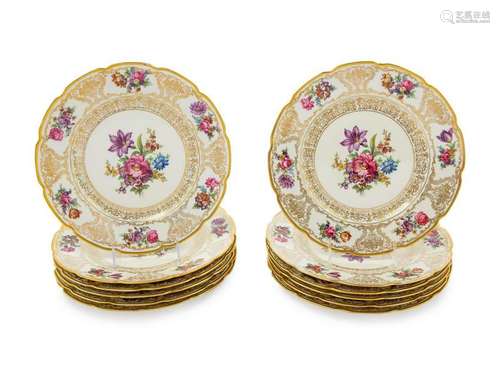 A Set of Twelve Bavarian Dinner Plates