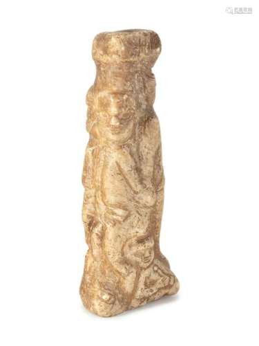 A Pre-Columbian Style Carved Stone Figural Group