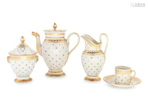 A Continental Porcelain Tea Service