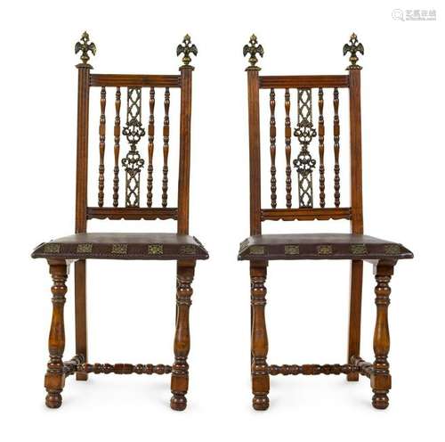 A Pair of Continental Side Chairs