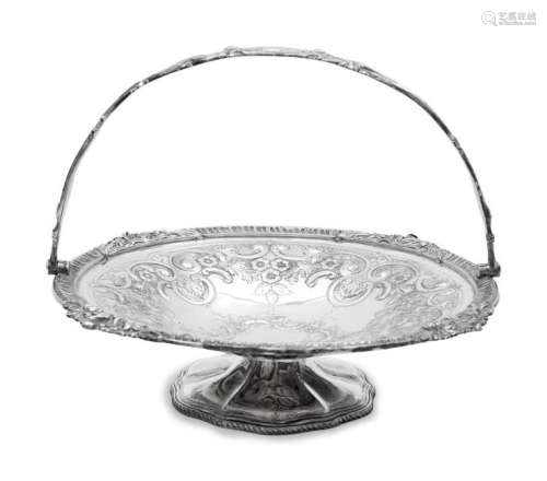 A Victorian Silver-Plate Basket