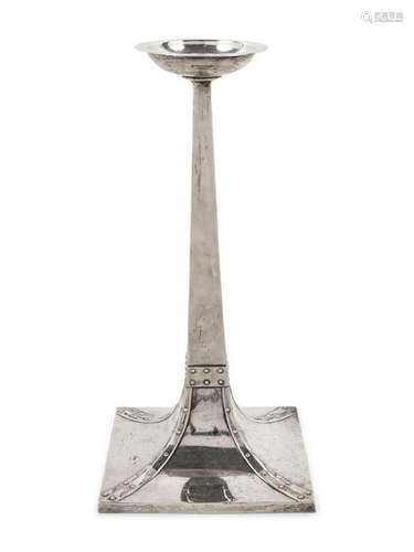 An English Silver Candlestick