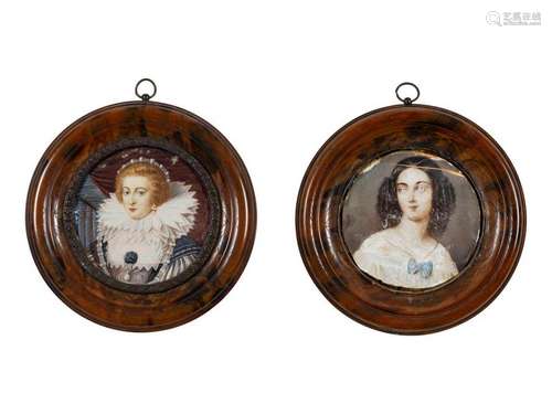 Two Continental Portrait Miniatures