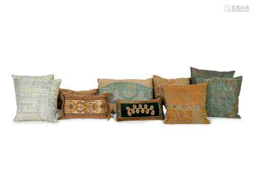 A Collection of Decorative Throw Pillows