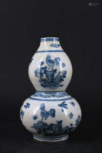 Chinese Ming Blue&White Porcelain Vase