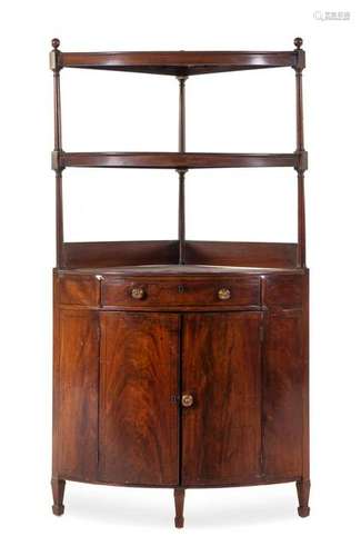 A George III Mahogany Corner Stand