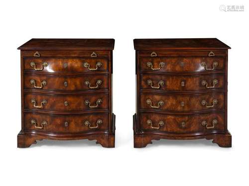 A Pair of George III Style Chests of Drawers