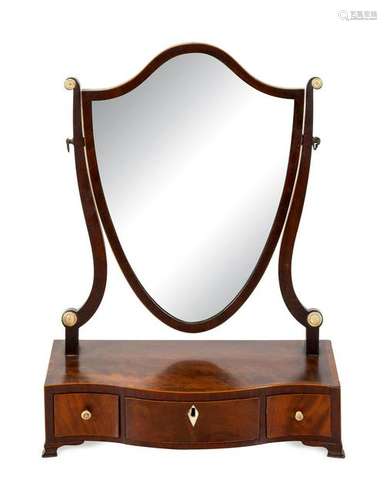 A Regency Mahogany Dressing Mirror