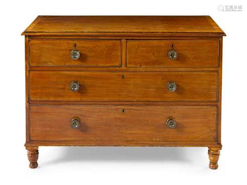 An English Mahogany Chest of Drawers