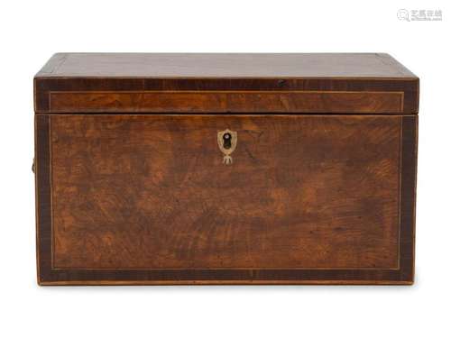 An English Parquetry Mahogany Letter Box