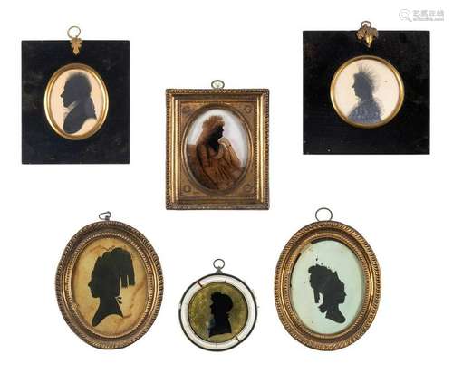 Seven Framed Silhouettes