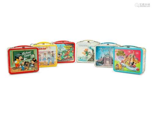 Six Walt Disney-Themed Lunch Boxes