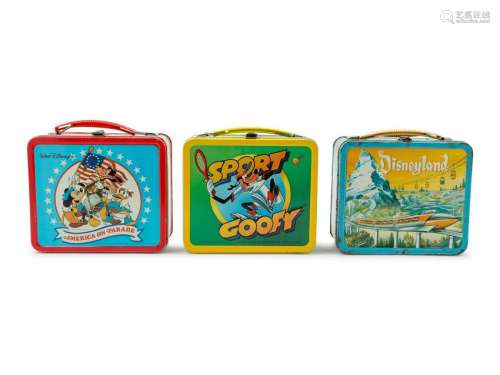 Three Walt Disney-Themed Lunch Boxes