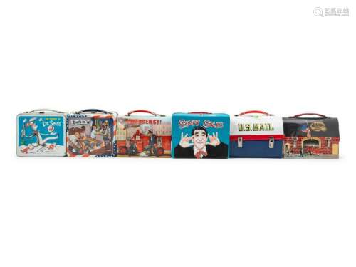 A Group of Five Themed Lunch Boxes