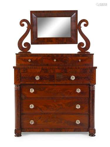 An American Empire Mahogany Dresser