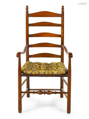 An American Ladderback Armchair