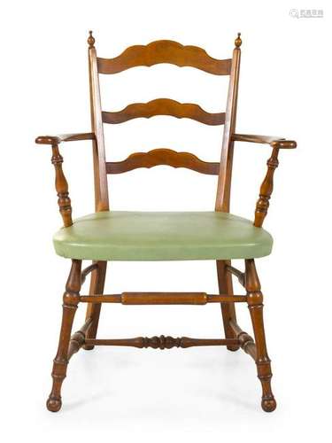 An American Ladderback Armchair